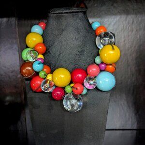 Bubbly fun neck piece, choker style necklace